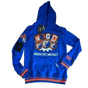 Morgan State University Hoodie Large Blue Pro Standard HBCU Bears Logo